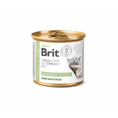 brit-veterinary-diets-cat-diabetes-200g.spm.1559047-b1 Brit Veterinary Diets Cat Diabetes влажный корм для кошек при сахарном диабете и хроническом колите, 200 г — изображение 1