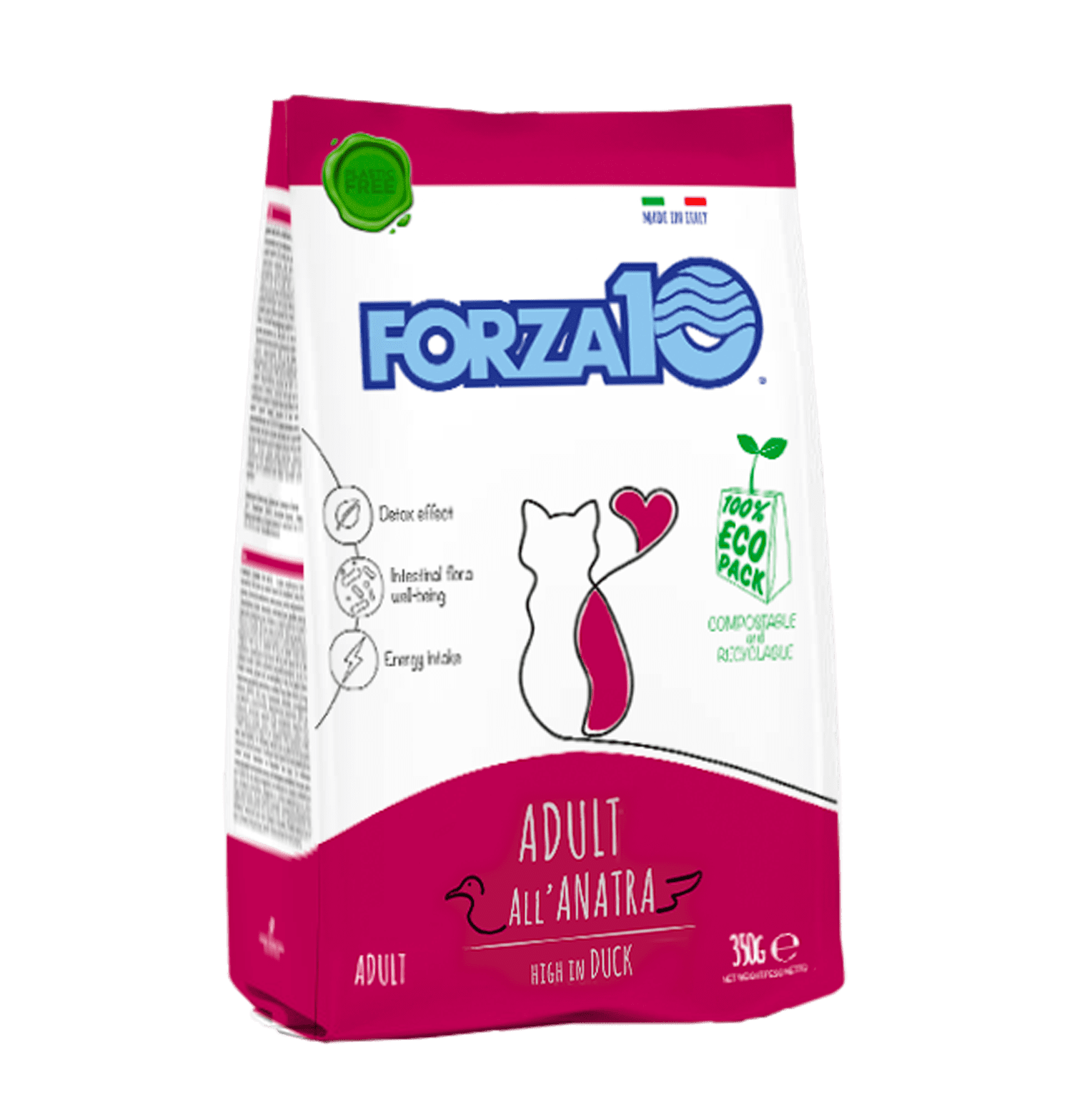 Forza10ADULTconANATRAforcats350g_2048x2048 Forza10 Maintenance Adult сухой корм для взрослых кошек с уткой, 1кг — изображение 1