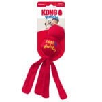 KONG Wubba Small игрушка для собак с пищащим мячом и нейлоновой тканью — изображение 2