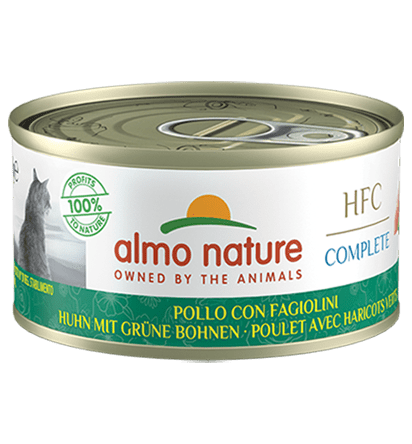 complete-cat-70g-chicken-with-green-beansvistas-gala-ar-zalajam-pupinam Almo Nature HFC COMPLETE курица со стручковой фасолью, 70г — изображение 1