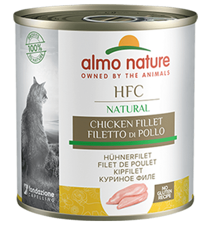 hfc-cat-280g-natural-chicken-filletvistas-fileja Almo Nature HFC NATURAL Куриное филе, 280г — изображение 1